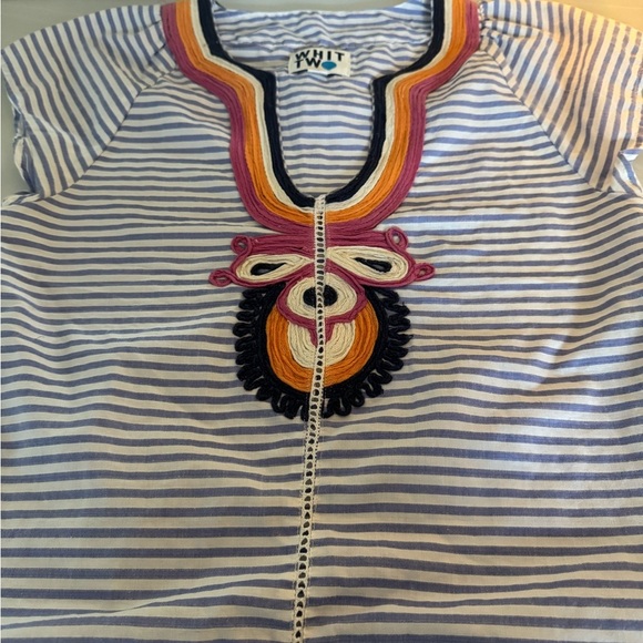 Anthropologie Whit Colorful Embroidered Blouse US XS - Picture 3 of 13